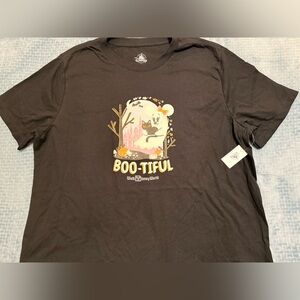 Disney Black Minnie Mouse ghost Boo-tiful Graphic T-Shirt large women’s